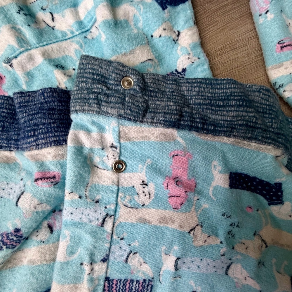 MUNKI MUNKI Women's 2 Piece Flannel Pajamas Wiener Dog Dauschunds EUC - Picture 3 of 8
